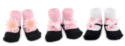 Mud Pie Baby Perfectly Princess Flower Socks Set