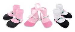 Mud Pie Baby Tiny Dancer Tiny Dots & Rosette Socks  