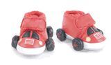 Mud Pie Oh Boy! Baby Fire Truck Rattle Booties
