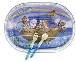 Noahs Ark Placemat, Spoon & Fork Set