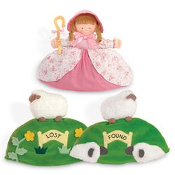 North American Bear Fancy Prancy Topsy Turvy Doll Little Bo Peep with Lost Sheep