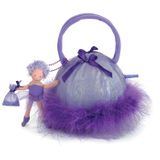 North American Bear Ixie Bixie Pixie Purse with Doll Purple
