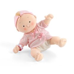 North American Bear Rosy Cheeks Doll Blonde Girl Stripes