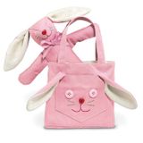North American Pocket Pals Goody Bag Pink Purse & Rabbit Pal