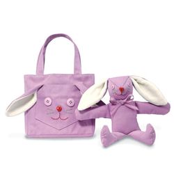 North American Pocket Pals Goody Bag Purple Purse & Rabbit Pal