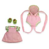 Noth American Bear Rosy Cheeks Jumper & Doll Carrier Set