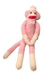 Ozark Mountain Kids Pink Original Sock Monkey