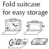 Pecoware Ballerina Bear Best Buddy Collapsible Kids Suitcase on Rollers