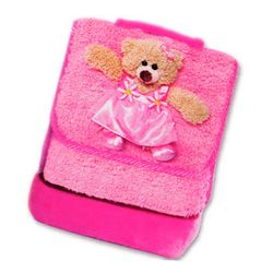Pecoware Ballerina Bear Best Buddy Two-Compartment Kids Lunch Sack