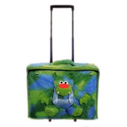 Pecoware Silly Monster Best Buddy Collapsible Kids Suitcase on Rollers