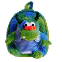 Pecoware Silly Monster Best Buddy Kids Backpack with Removable Plush Animal