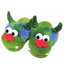 Pecoware Silly Monster Best Buddy Kids Plush Slippers