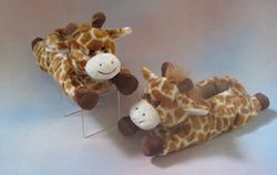Plush Adult | Children Giraffe Animal Slippers
