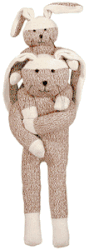 Plush Sock Bunny by Sock Monkey
