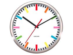 Present Time Rainbow Wall Clock