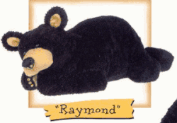 Raymond Plush Sleeping Black Bear by Big Sky