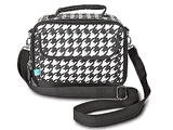 Room It Up Houndstooth Crossbody Lunch Tote Bag