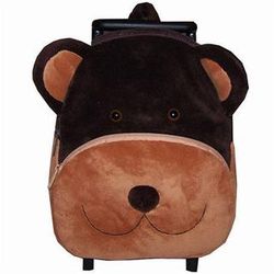 Sassafras Plush Benjamin the Bear Pull-A-Long Backpack