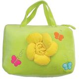 Sassafras Plush Green Flower Power Bag