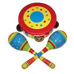 Sassafras Stripe 3-Piece Musical Gift Set