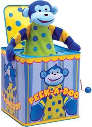 Schylling Peek-A-Boo Monkey Jack in the Box Toy