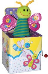 Schylling Summer Bugs Butterfly Jack in the Box Toy