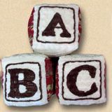 Ozark Mountain Kids Alphabet Blocks - Cowboy Set of 3 Over-Sized Cowboy Alphabet Blocks