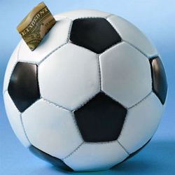 Soccer Ball Sports Money Bank from Enesco
