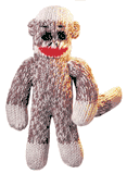 Sock Monkey 4" Mini Sock Monkey