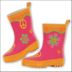 Stephe Joseph Pink Peace Rain Boots