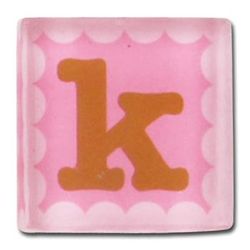 Stephen Joseph Acrylic Small Talk Magnet Letter K