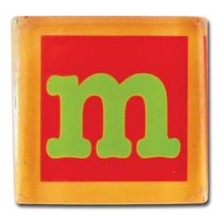 Stephen Joseph Acrylic Small Talk Magnet Letter M