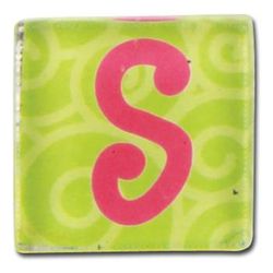 Stephen Joseph Acrylic Small Talk Magnet Letter S