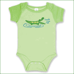 Stephen Joseph Alligator Bcaby Romper *Retired*