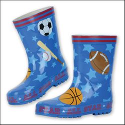 Stephen Joseph Blue All Star Sports Rain Boots