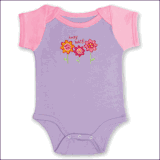 Stephen Joseph Flower (Heaven Scent) Baby Romper *Retired*