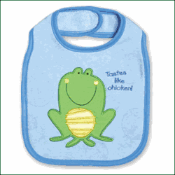 Stephen Joseph Frog Baby Bib