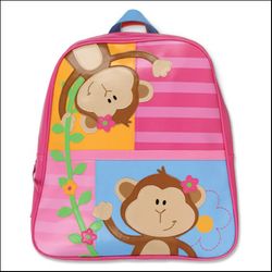 Stephen Joseph Girl Monkeys Go Go Bag