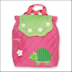 Stephen Joseph Girls Turtle Quilted Backpack