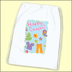 Stephen Joseph Happy Camper (butterfly & flowers) Laundry Bag