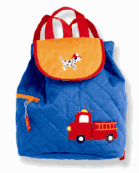 Stephen Joseph Kids Firetruck Quilted Backpack