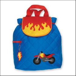 Stephen Joseph Kids Motorcycle Quilted Backpack