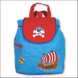 Stephen Joseph Kids Pirate Ship Quilted Backpack