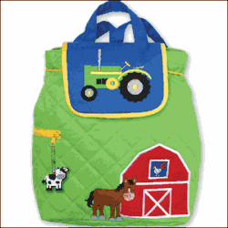 Stephen Joseph Kids Quilted Farm Backpack