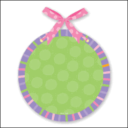 Stephen Joseph Metal Memo Board Green Circle