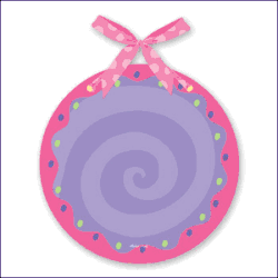 Stephen Joseph Metal Memo Board Purple Circle