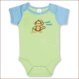 Stephen Joseph Monkey Baby Romper *Retired*