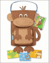 Stephen Joseph Monkey Snack Sac