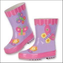 Stephen Joseph Purple Butterfly Rain Boots