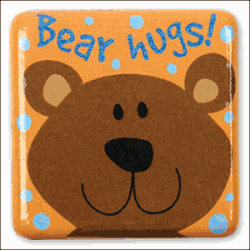 Stephen Joseph Silly Squares Bear Magnet